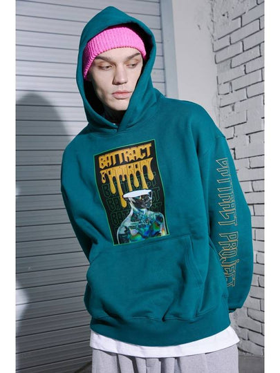 Hologram Graphic Hoodie Deep Green - BATTRACT - BALAAN 2