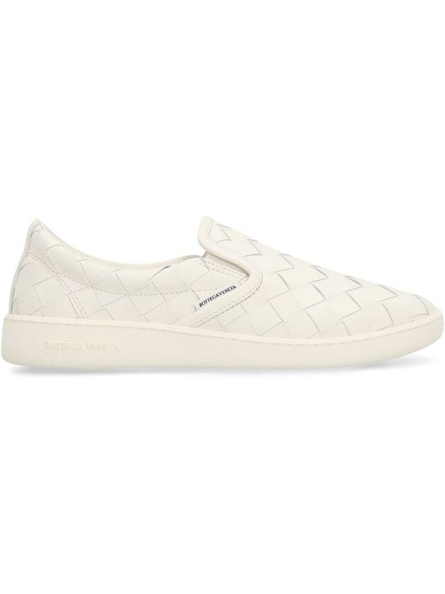 Sawyer Intrecciato Calfskin Slip-Ons White - BOTTEGA VENETA - BALAAN 3