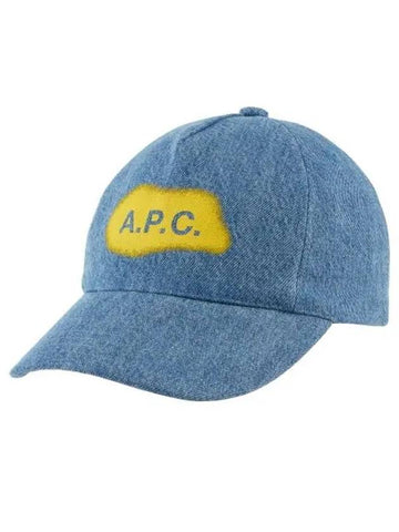 Eden Embroidered Logo Ball Cap Blue - A.P.C. - BALAAN 1