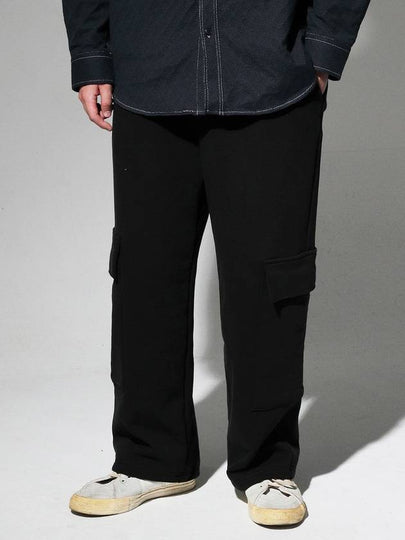 Big Pocket Wide Fit Cargo Pants Black - CODE I'M - BALAAN 2