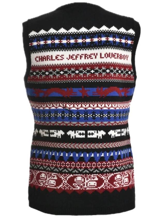 Charles Jeffrey Loverboy Fine Fairisle Vest - CHARLES JEFFREY LOVERBOY - BALAAN 1