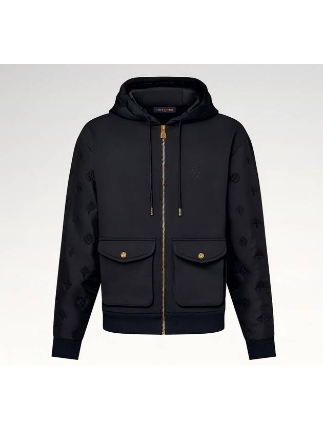 Hybrid zip up signature hoodie 1AFJFB - LOUIS VUITTON - BALAAN 8