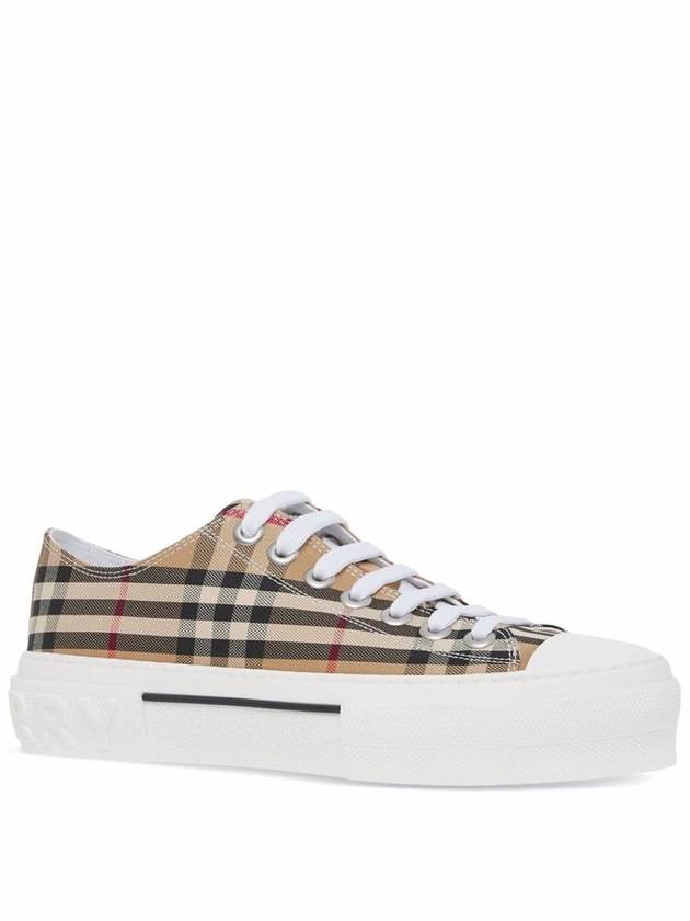 Vintage Check Cotton Sneakers Archive Beige - BURBERRY - BALAAN 3