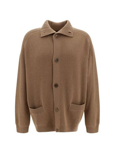 cashmere cardigan brown - PRADA - BALAAN 1