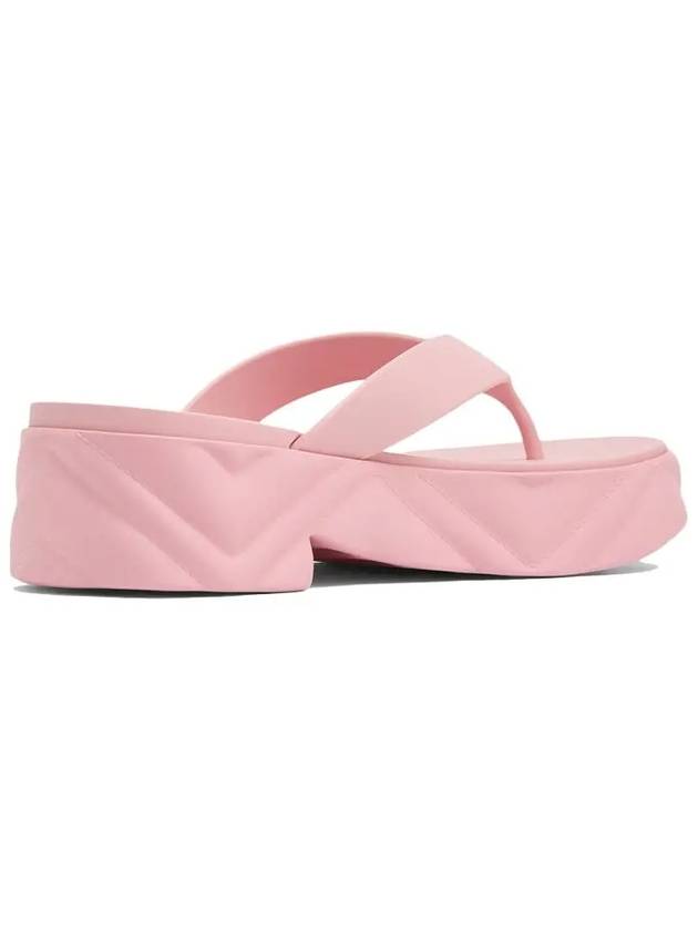 Women's Logo Thong Platform Flip Flops Pink - GUCCI - BALAAN 5