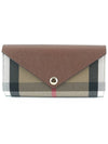 Halton Check Flap Long Wallet Tan - BURBERRY - BALAAN 2