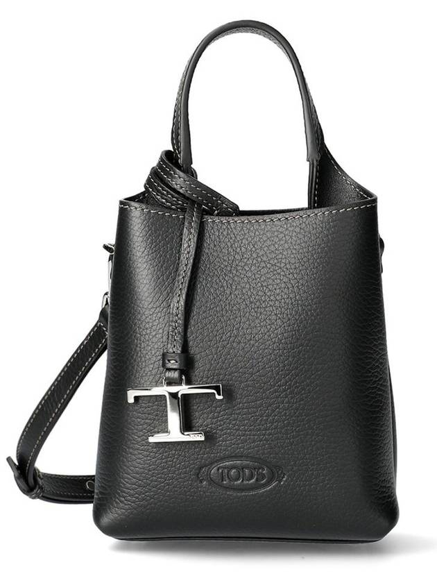 Timeless Micro Tote Bag XBWAPAT9000 B999 - TOD'S - BALAAN 4