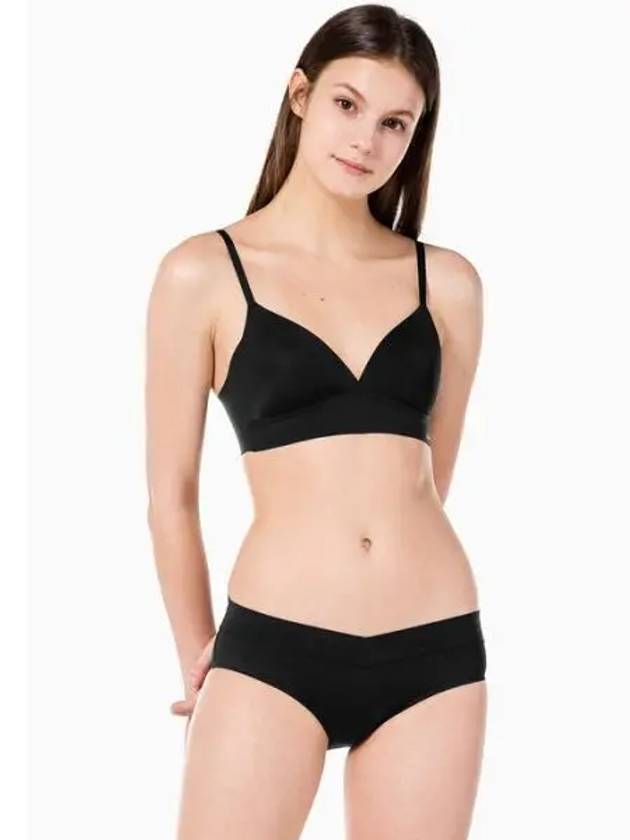 Underwear Women s Invisible AF Triangle Bralette Set Black - CALVIN KLEIN - BALAAN 1