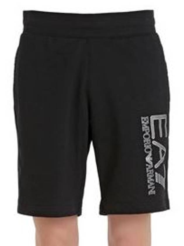 EA7 LOGO COTTON SHORTS - EMPORIO ARMANI - BALAAN 4