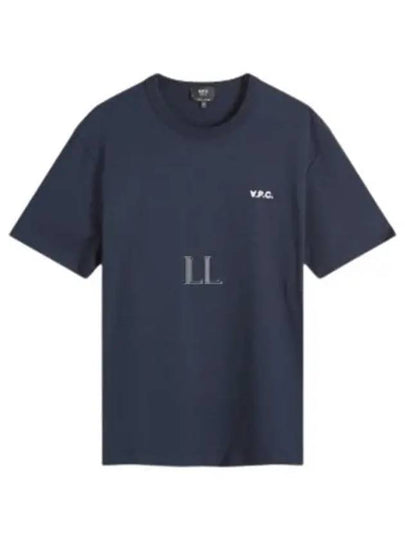 Boxy Petit VPC Short Sleeve T-Shirt Navy - A.P.C. - BALAAN 2