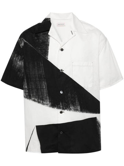 Brush Stoke Vacation Short Sleeve Shirt - ALEXANDER MCQUEEN - BALAAN 2