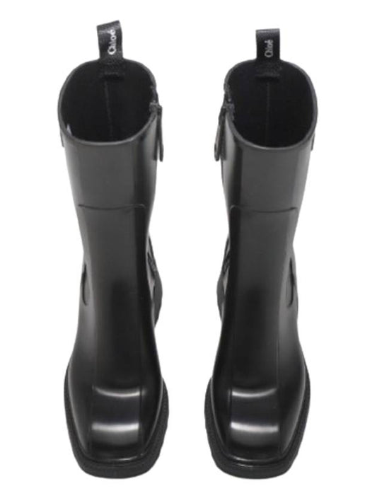 Betty Chunky Sole Rain Boots Black - CHLOE - BALAAN 2