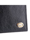 Interlocking G Vintage Leather Half Wallet Black - GUCCI - BALAAN 3