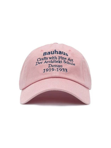 BAUHAUS WASHED BALL CAP PINK - POLYGRAM - BALAAN 1