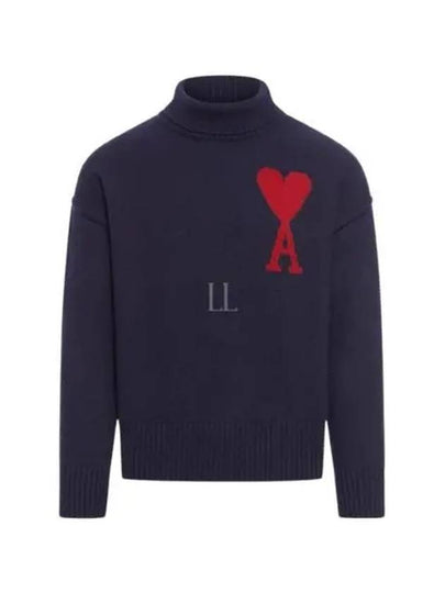 De Coeur Turtleneck Navy - AMI - BALAAN 2