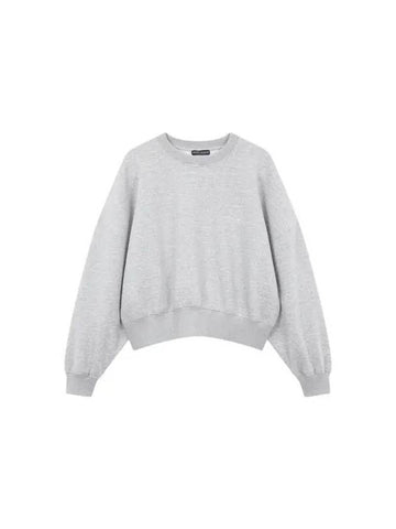 UNDERWEAR Women's Drop Shoulder Crew Neck Sweatshirt Melange Gray 270143 - EMPORIO ARMANI - BALAAN 1