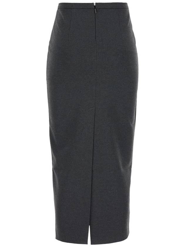 Slit Long Pencil Skirt Gray - PINKO - BALAAN 2