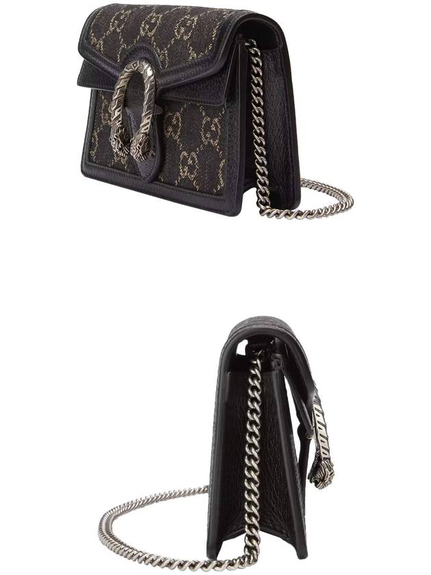 Dionysus GG Small Denim Cross Bag Black - GUCCI - BALAAN 3