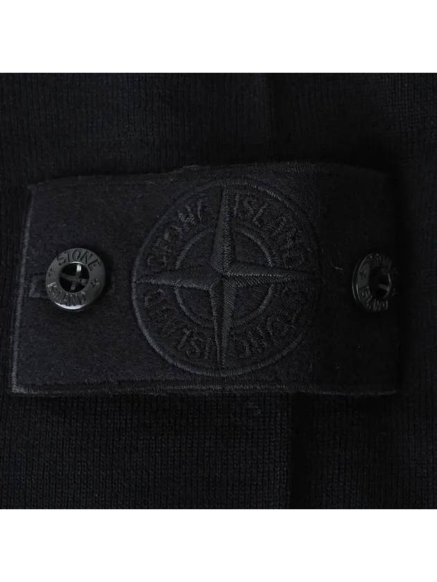 Wool Knit Turtleneck Black - STONE ISLAND - BALAAN 5