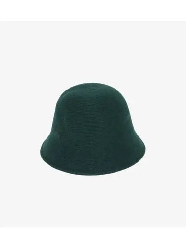 Women s Wool Mix Knit Bucket Hat Deep Green - LACOSTE - BALAAN 1