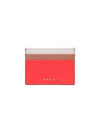 Saffiano Color Block Card Wallet Red - MARNI - BALAAN 2