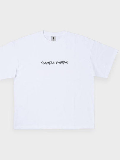 OVERSIZE FIT METAL TEE WHITE - STOCKHOLM SYNDROME - BALAAN 2