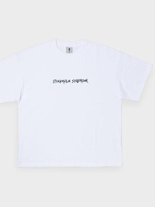 OVERSIZE FIT METAL TEE WHITE - STOCKHOLM SYNDROME - BALAAN 2