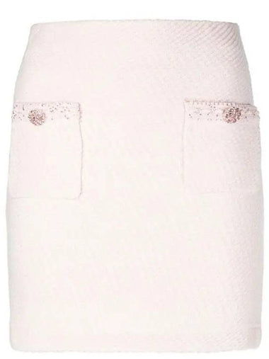 women's knit mini H-line skirt pink - SELF PORTRAIT - BALAAN 1