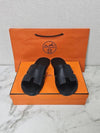 Izmir Sandal Calfskin & Noir - HERMES - BALAAN 8