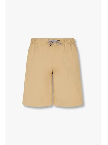 PS logo patch drawstring shorts beige - PAUL SMITH - BALAAN 1