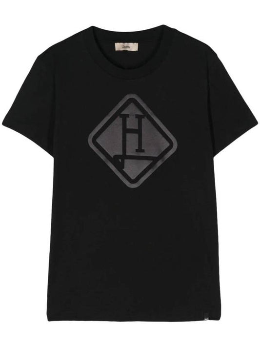 Logo Print T-Shirt JG000231D52066 - HERNO - BALAAN 1