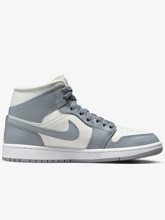 Air Jordan 1 Mid Women's Stealth Gray SAIL STEALTH BQ6472115 - JORDAN - BALAAN 1