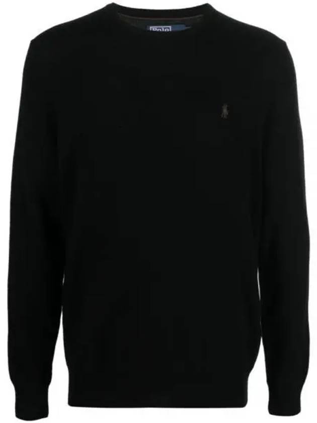 Logo Basic Pullover Knit Top Black - POLO RALPH LAUREN - BALAAN 2