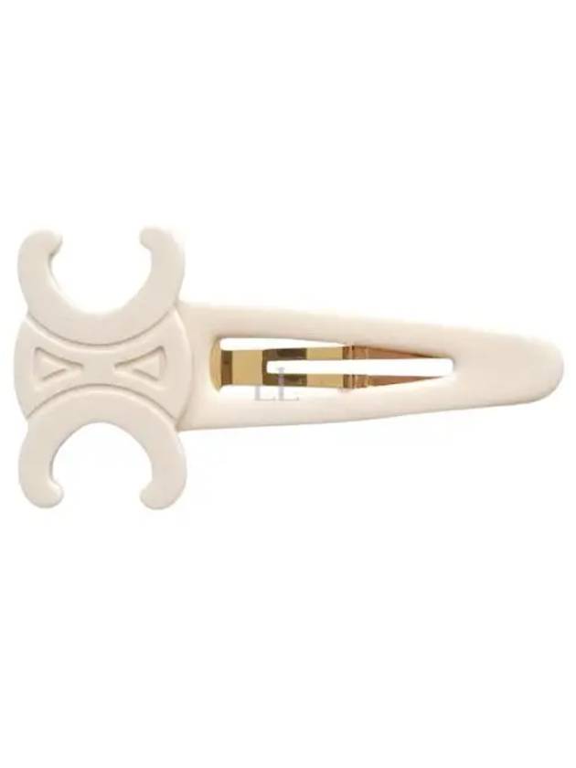 Triomphe Large Snap Hair Clip Ivory Gold - CELINE - BALAAN 2