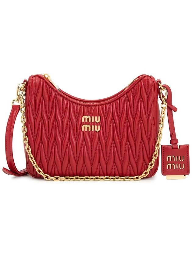 Matelasse Nappa Leather Shoulder Bag Red - MIU MIU - BALAAN 2