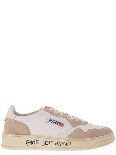 Men's Medalist Low Top Sneakers Beige - AUTRY - BALAAN 2