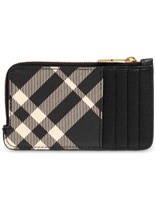 Check Conner Zip Card Wallet Black - BURBERRY - BALAAN 4