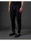 Metropolis Series Stretch Fleece Mixed Track Pants Black - CP COMPANY - BALAAN 3