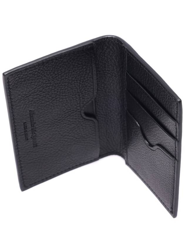 Skull Stud Medium Wallet Black - ALEXANDER MCQUEEN - BALAAN.