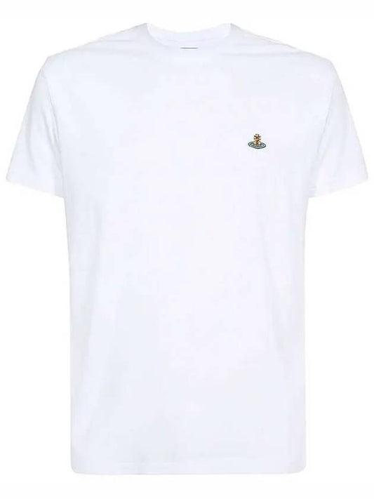 ORB Logo Cotton Short Sleeve T-Shirt White - VIVIENNE WESTWOOD - BALAAN 2