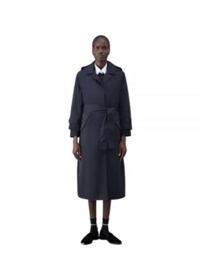 Poly Twill Car Single Coat Black - THOM BROWNE - BALAAN 2