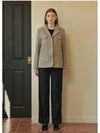 Women's Superior Pocket Point Jacket Beige - MICANE - BALAAN 3