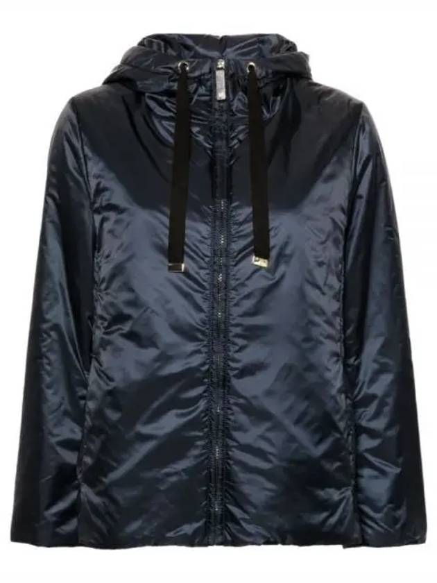 Greenh Water Repellent Hooded Padding Navy - MAX MARA - BALAAN 2