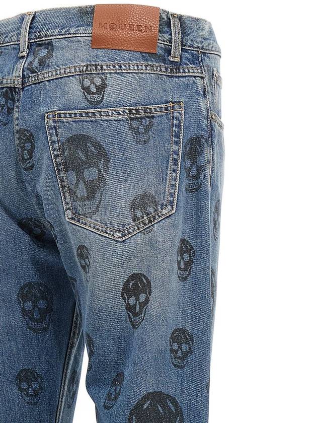 Alexander McQueen Skull Print Jeans - ALEXANDER MCQUEEN - BALAAN 4