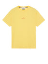 Tricromia Three Print Cotton Jersey T-Shirt Yellow - STONE ISLAND - BALAAN 1