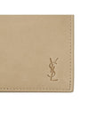 Cassandre Logo Bifold Half Wallet Beige - SAINT LAURENT - BALAAN 7