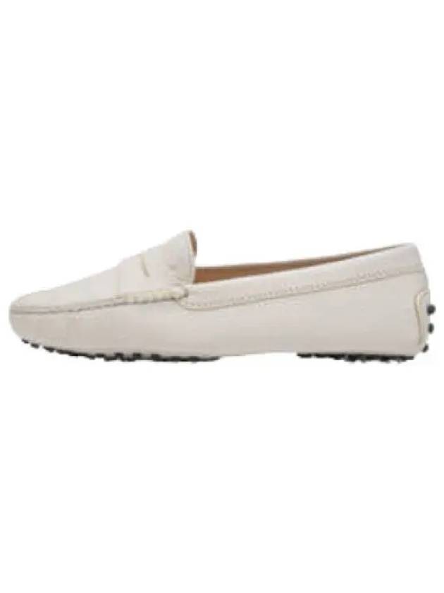 Women's Gommino Leather Driving Shoes White - TOD'S - BALAAN 2