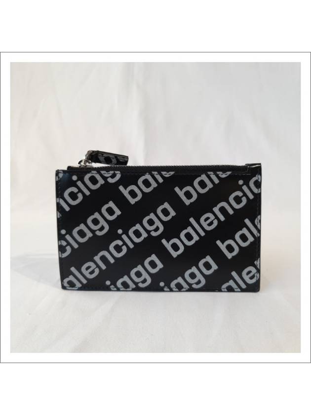 All Over Logo Card Wallet Black - BALENCIAGA - BALAAN 9