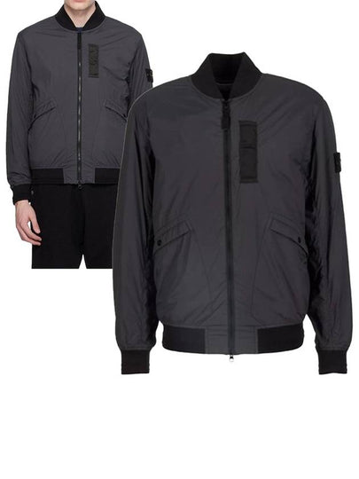 Skin Touch Nylon TC Primaloft Bomber Jacket Charcoal - STONE ISLAND - BALAAN 2