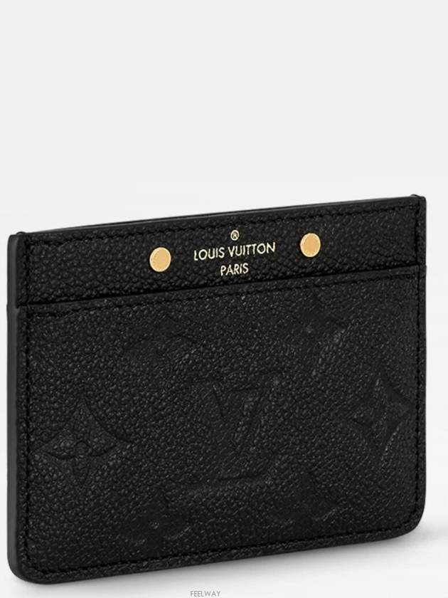 Monogram Empreinte Card Wallet Black - LOUIS VUITTON - BALAAN 3